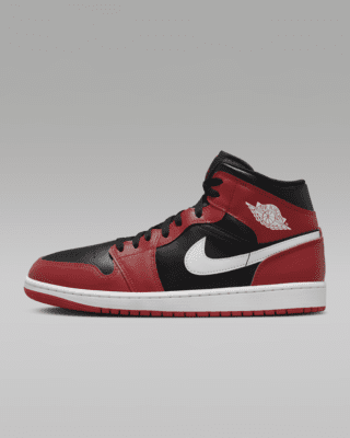 Nike air jordans white and red sale